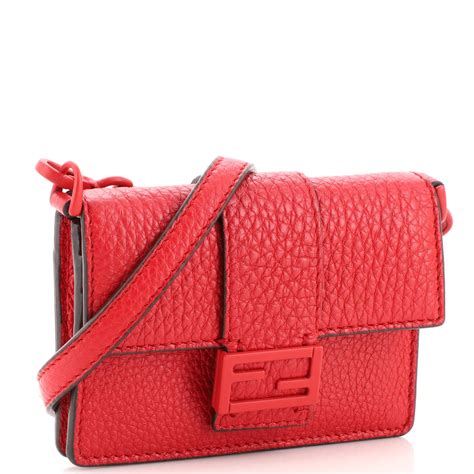 flat baguette micro fendi|fendi baguette pouch.